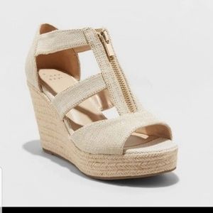 A New Day Carla Espadrille Wedges 8.5